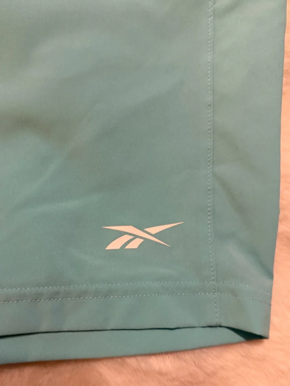 Men’s Reebok Teal Elastic-Waist Swim & Athletic Shorts•S
